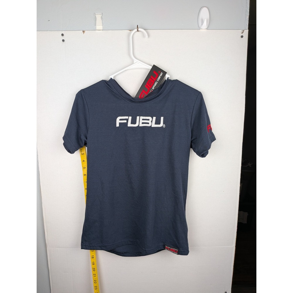 FUBU Kids Navy Blue‎ Graphic Bear T-Shirt Size 14/16 NWT Streetwear Tee